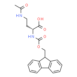 Fmoc-D-Dab(Ac)-OH Structure