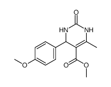 methyl 4-(4-methoxyphenyl)-6-methyl-2-oxo-1,2,3,4-tetrahydropyrimidine-5-carboxylate Structure