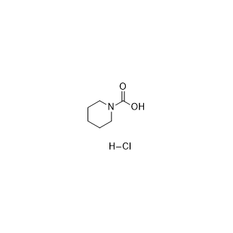 哌啶-1-羧酸盐酸盐结构式