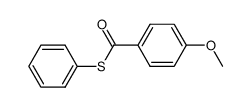 S-phenyl 4-methoxybenzothioate结构式