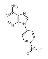 9H-Purin-6-amine, 9-(4-nitrophenyl)- Structure