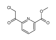 2-Pyridinecarboxylic acid, 6-(chloroacetyl)-, methyl ester (9CI) structure