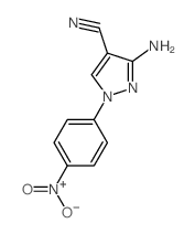 3-AMINO-1-(4-NITROPHENYL)-1H-PYRAZOLE-4-CARBONITRILE structure