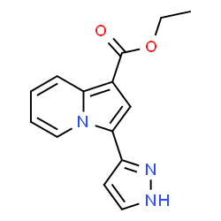 Ethyl 3-(1H-Pyrazol-3-Yl)Indolizine-1-Carboxylate structure