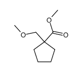 methyl 1-(methoxymethyl)cyclopentanecarboxylate结构式