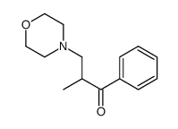 2-methyl-3-morpholin-4-yl-1-phenylpropan-1-one结构式