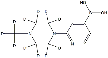 (2-(4-(methyl-d3)piperazin-1-yl-2,2,3,3,5,5,6,6-d8)pyridin-4-yl)boronic acid picture