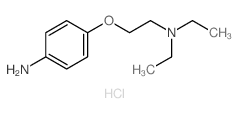 Benzenamine,4-[2-(diethylamino)ethoxy]-, hydrochloride (1:2) Structure