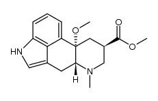 10-Methoxy-6-methylergoline-8β-carboxylic acid methyl ester结构式