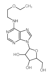Adenosine,N-(2-ethoxyethyl)- (8CI,9CI) structure