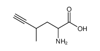 2-Amino-4-methyl-5-hexynoic acid结构式