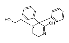 4-(2-hydroxyethyl)-3,3-diphenylpiperazin-2-one Structure