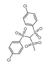 Bis-[4-chlor-phenylsulfon]-methansulfon-methan结构式