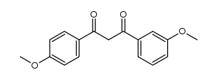 1-(3-methoxyphenyl)-3-(4-methoxyphenyl)propane-1,3-dione结构式