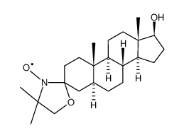 3-(4,4-二甲基-3-噁唑啉基氧基)-17β-羟基-5α-雄烷结构式