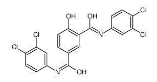 1-N,3-N-bis(3,4-dichlorophenyl)-4-hydroxybenzene-1,3-dicarboxamide Structure