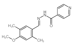 4-Pyridinecarboxylicacid, 2-[(4-methoxy-2,5-dimethylphenyl)methylene]hydrazide picture