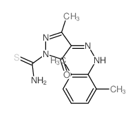 1H-Pyrazole-1-carbothioamide,4-[2-(2,6-dimethylphenyl)hydrazinylidene]-4,5-dihydro-3-methyl-5-oxo-结构式