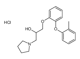 1-[2-(2-methylphenoxy)phenoxy]-3-pyrrolidin-1-ylpropan-2-ol,hydrochloride Structure