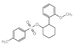 Cyclohexanol,2-(o-methoxyphenyl)-, p-toluenesulfonate, trans- (8CI) Structure