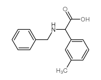 2-BENZYLAMINO-2-M-TOLYLACETIC ACID结构式