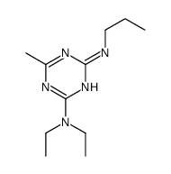 2-N,2-N-diethyl-6-methyl-4-N-propyl-1,3,5-triazine-2,4-diamine Structure