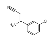 3-amino-3-(3-chlorophenyl)prop-2-enenitrile Structure