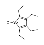 1-chloro-2,3,4,5-tetraethyl-1-stibole Structure