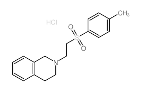 Isoquinoline,1,2,3,4-tetrahydro-2-[2-[(4-methylphenyl)sulfonyl]ethyl]-, hydrochloride (1:1) Structure