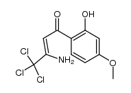 (Z)-3-amino-4,4,4-trichloro-1-(2-hydroxy-4-methoxyphenyl)but-2-en-1-one Structure