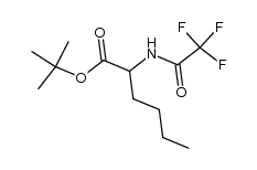 tert-butyl 2-(2,2,2-trifluoroacetamido)hexanoate结构式