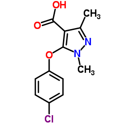 5-(4-Chlorophenoxy)-1,3-dimethyl-1H-pyrazole-4-carboxylic acid picture