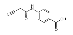 4-(2-氰基乙酰氨基)-苯甲酸结构式