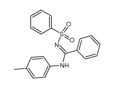 N2-Benzolsulfonyl-N1-p-tolylbenzamidin结构式
