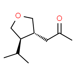 2-Propanone,1-[(3R,4R)-tetrahydro-4-(1-methylethyl)-3-furanyl]-,rel-(9CI)结构式