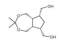 (1RS,7SR,8SR,10RS)-8,10-bis(hydroxymethyl)-4,4-dimethyl-3,5-dioxabicyclo[5.3.0]decane结构式