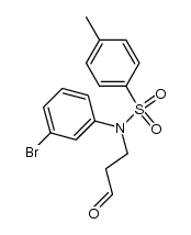 N-(3-bromophenyl)-4-methyl-N-(3-oxopropyl)benzenesulfonamide Structure
