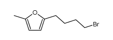 2-(4-bromobutyl)-5-methyl-furan Structure