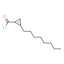 2-Cyclopropene-1-carbonyl chloride, 2-octyl- (9CI) structure