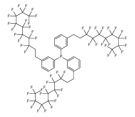 三[3-(1H,1H,2H,2H-全氟癸基)苯基]膦结构式
