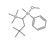 (3,3-dimethyl-1-(trimethylsilyl)butyl)(methoxy)(methyl)(phenyl)silane结构式