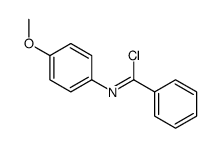 N-(4-methoxyphenyl)benzenecarboximidoyl chloride Structure