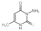 3-amino-6-methyl-2-sulfanylidene-1H-pyrimidin-4-one结构式