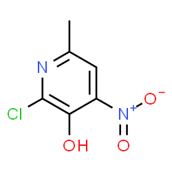 2-CHLORO-3-HYDROXY-4-NITRO-6-METHYLPYRIDINE structure