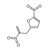 2-nitro-5-(2-nitroprop-2-enyl)furan Structure