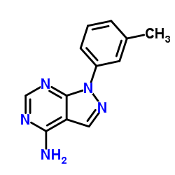 1-M-TOLYL-1H-PYRAZOLO[3,4-D]PYRIMIDIN-4-AMINE结构式