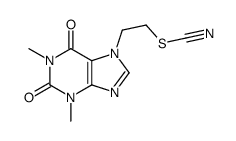 2-(1,3-dimethyl-2,6-dioxopurin-7-yl)ethyl thiocyanate Structure