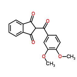 2-(3,4-Dimethoxybenzoyl)-1H-indene-1,3(2H)-dione Structure
