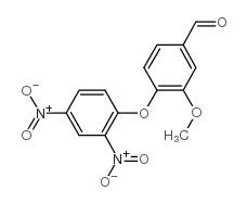 4-(2,4-dinitrophenoxy)-3-methoxy-benzaldehyde结构式