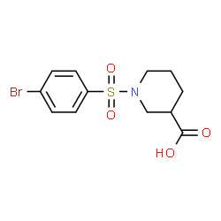 1-(4-BROMO-BENZENESULFONYL)-PIPERIDINE-3-CARBOXYLIC ACID structure